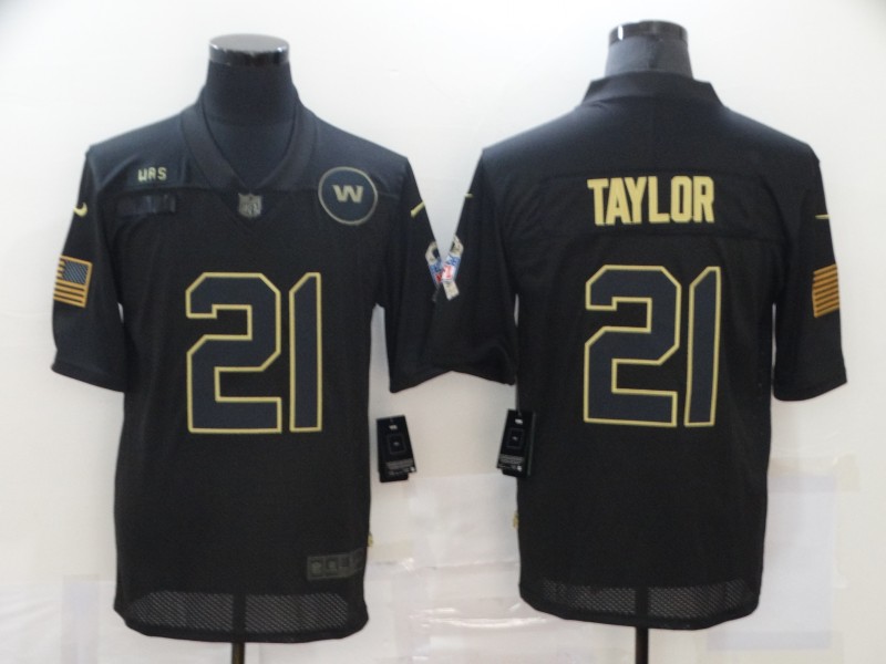 Men's Washington Commanders #21 Sean Taylor Black Jersey